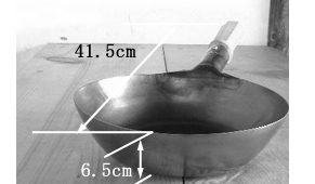 軽い鉄フライパン24cm深さ6.5cmサイズ