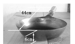 軽い鉄フライパン26cm深さ6cmサイズ