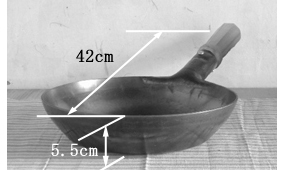 板厚2.3ミリフライパン24ｃｍ深さ5.5ｃｍサイズ