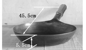 板厚2.3ミリフライパン28ｃｍ深さ5.5ｃｍサイズ