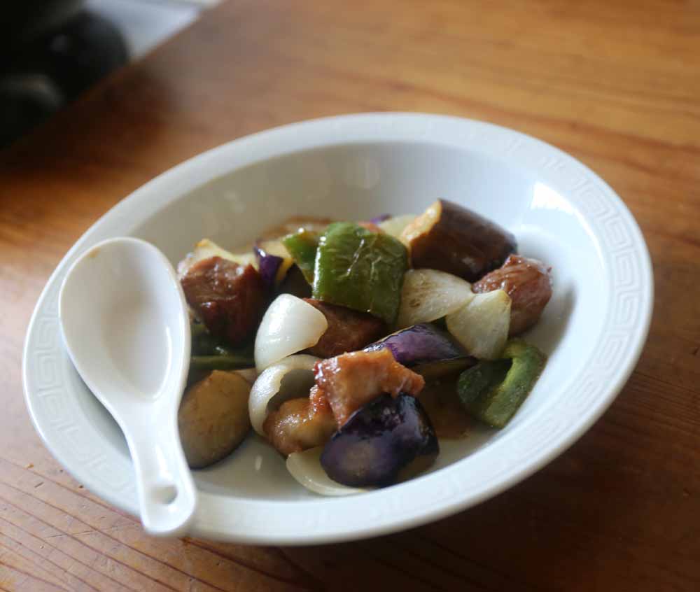 蜂蜜とレモンで酢豚出来上がり