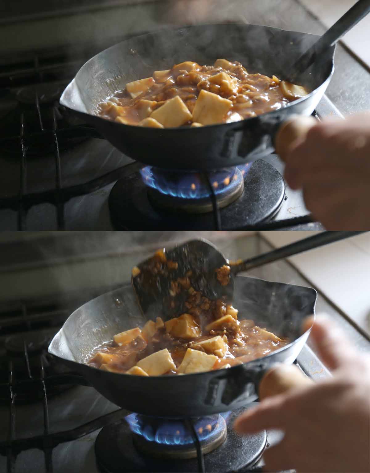 レモン型フライパン麻婆豆腐2