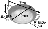 パエリアパン詳細26サイズ
