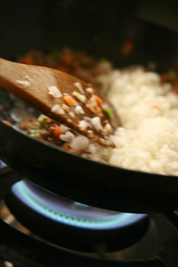 ドライカレー作り
