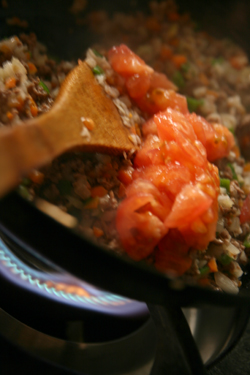 ドライカレー作り