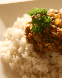 ドライカレー作り